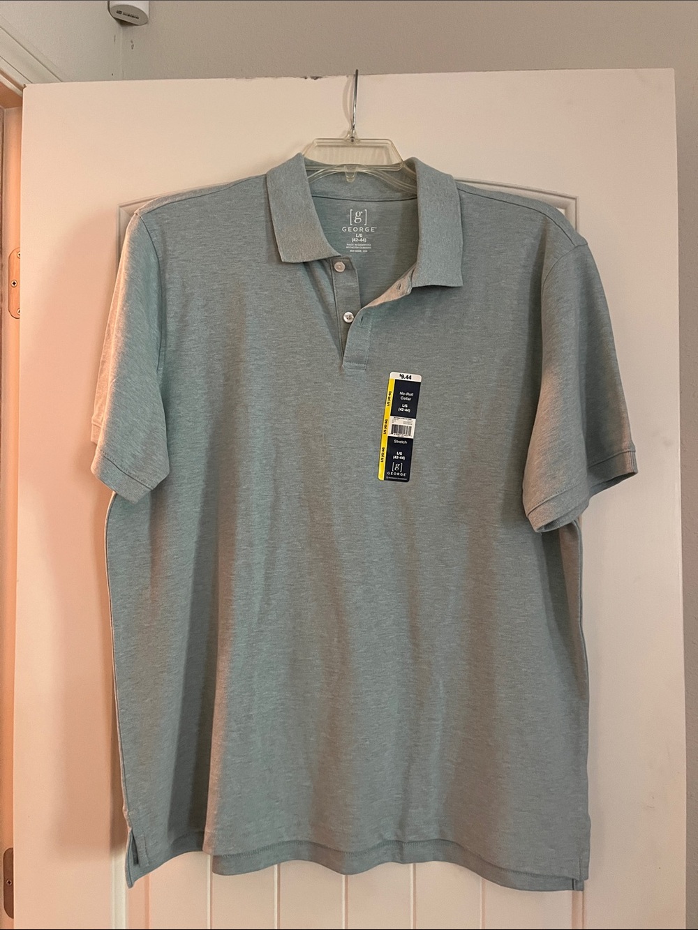 George Men’s Blue/Heather Light Gray Polo